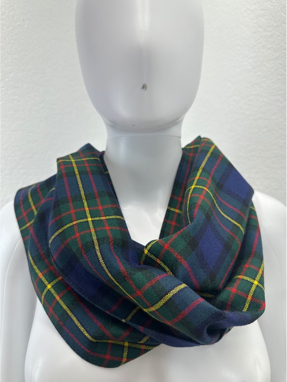 Authentic Pure Wool Tartan Scarf Made in Scotland Ingles Buchan MacLaren Modern